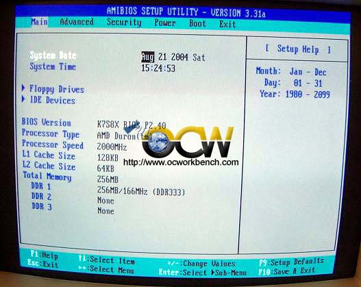 The Duron running at 2GHz.