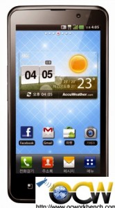 LG optimus LTE front