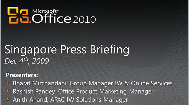 Event: Microsoft Office 2010 Unleashed