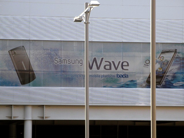 Samsung first bada phone to be known as Samsung Wave S8500, it comes with 3.3" screen, 5 megapixel camera,  HD recording, 2GB, HSDPA, WIFI and TouchWiz 3.0 UI