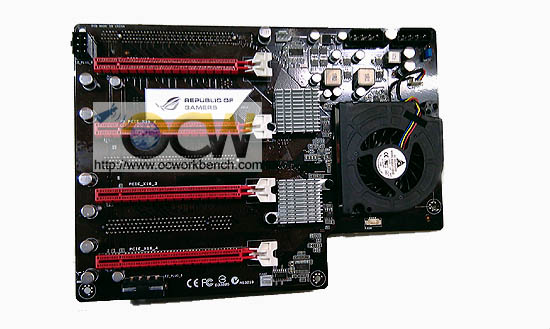 ASUS ROG Xpander board upgrades Rampage III Extreme to support 4 way SLI with 2x NF200 chip