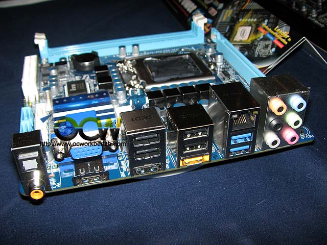 Gigabyte showcase ITX board GA-H67-USB3 based on Intel H67 at event