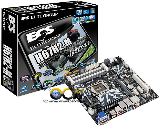 ECS introduces the brand new Black Deluxe H67H2-M motherboard