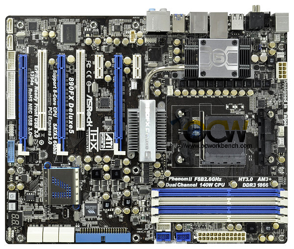 ASRock releases 890FX Deluxe5 which supports 8 core AMD AM3+ processors