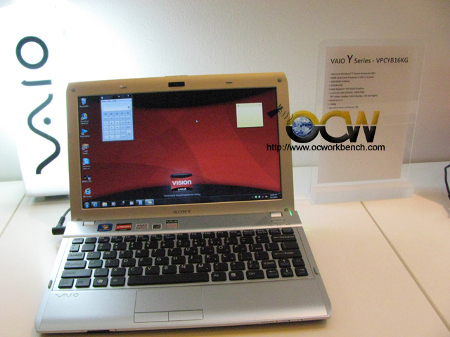 SONY VAIO Y series - AMD Brazos notebook sighted 