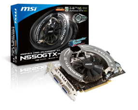 MSI Unveils N550GTX-Ti Graphics cards Featuring Cyclone II Cooling and Propeller Blade Technology