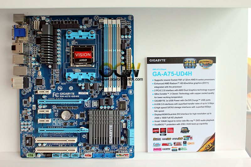 Gigabyte GA-A75-UD4H AMD Fusion board will go on sale soon