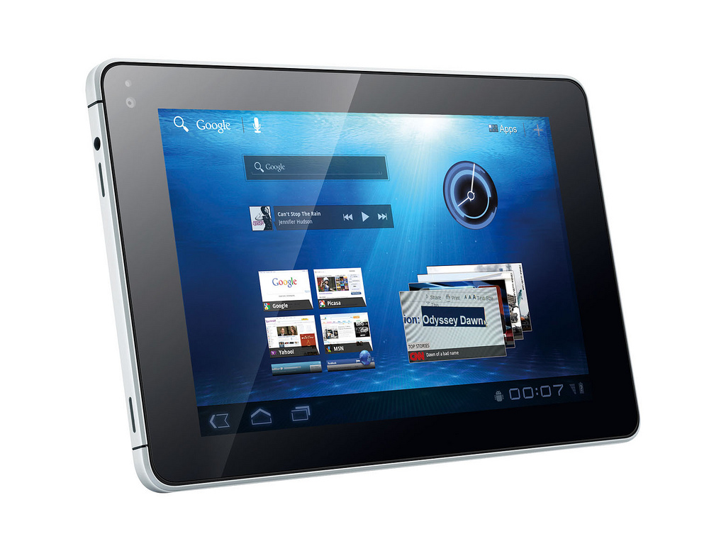 CommunicAsia 2011 Huawei announced 7" MediaPad tablet based on Dual Core processor and runs on Android 3.2