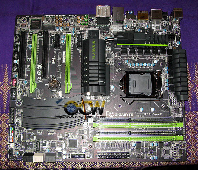 Gigabyte futuristic gamer's board G1.Sniper 2 displayed at trader event yesterday