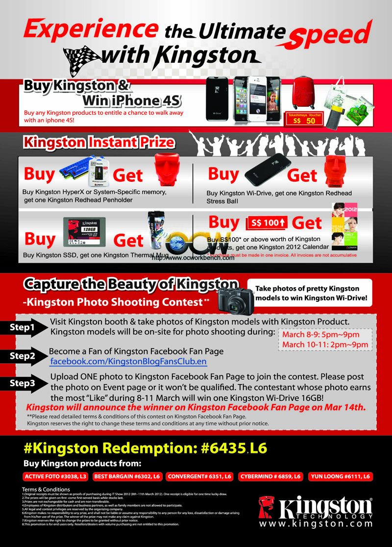 IT SHOW 2012 “Experience the Ultimate Speed with Kingston” at Singapore IT Show 2012