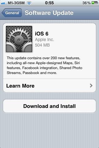 Apple iOS 6.0 is released with 200 new features including new Maps, Facebook integration, better Siri etc