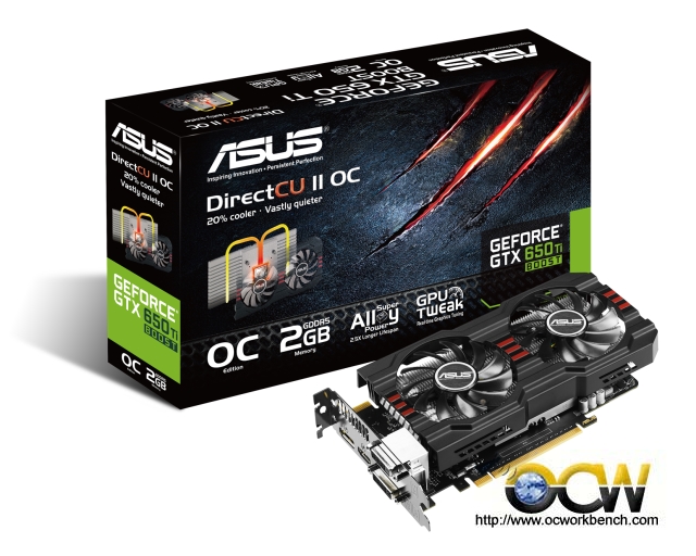 ASUS Unveils the GeForce® GTX 650 Ti BOOST DirectCU II Overclocked 1085MHz GPU