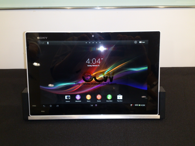 SONY unveils Sony Xperia Z Tablet, the only dust and water proof LTE supporting tablet in Singapore