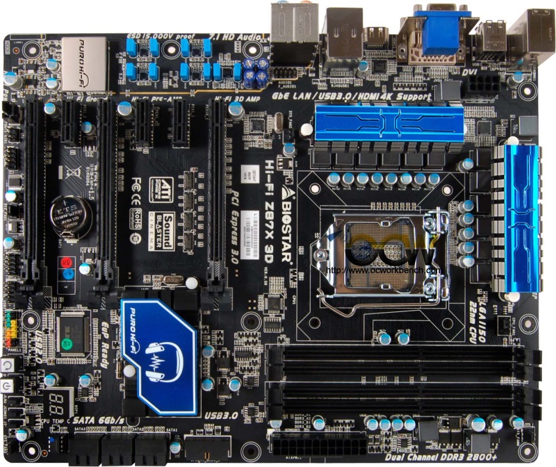 Preview of Biostar HiFi Z87X 3D Intel Z87 Haswell motherboard