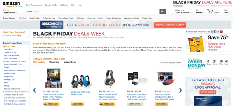 black friday sales amazon